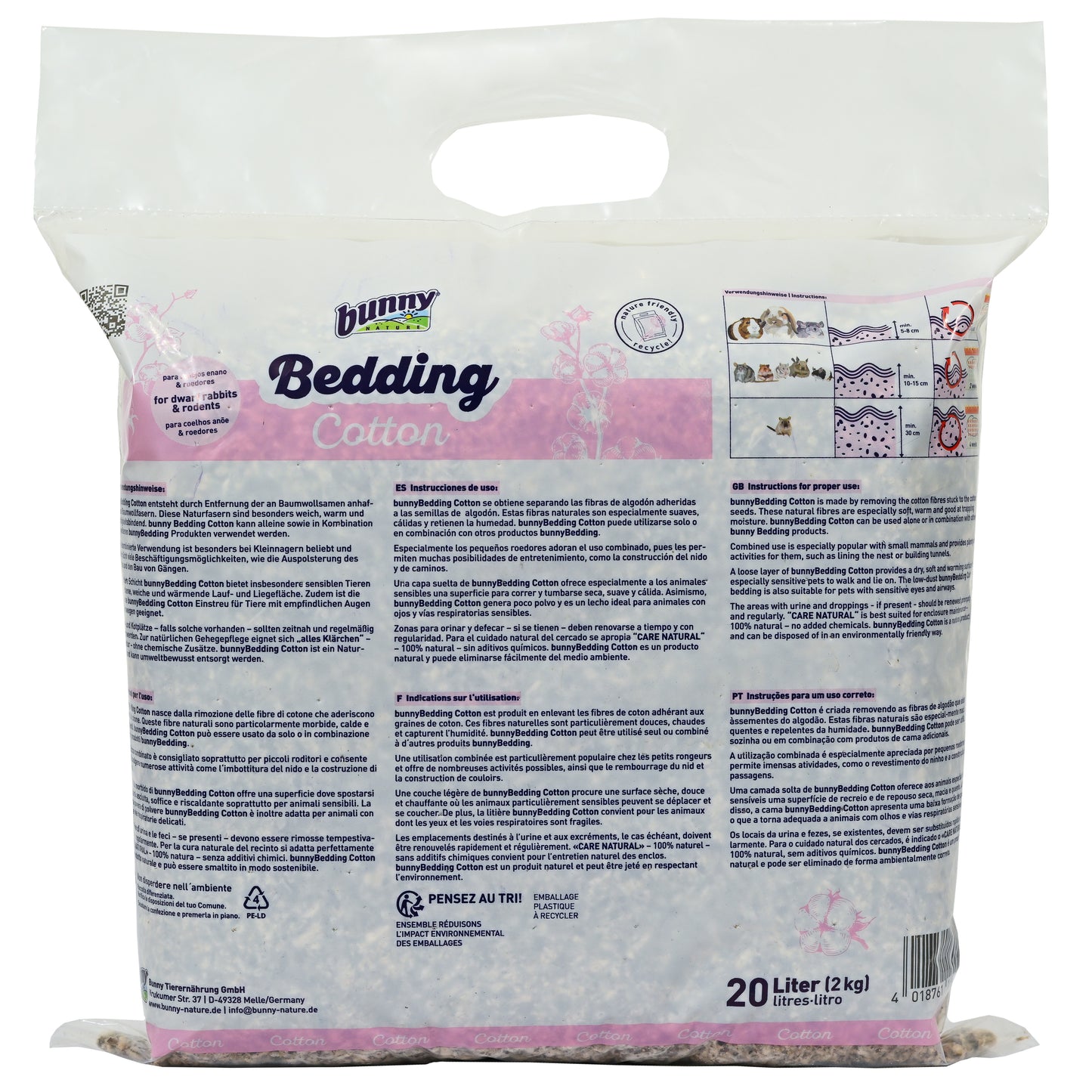 coniglietto Natura Biancheria da letto in cotone