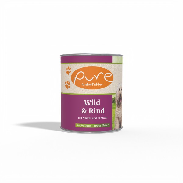 Pure Naturfutter Supreme Wild & Rind 800g-Dose