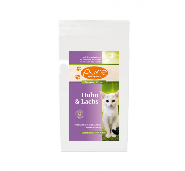 Pure Naturfutter KITTEN Huhn & Lachs