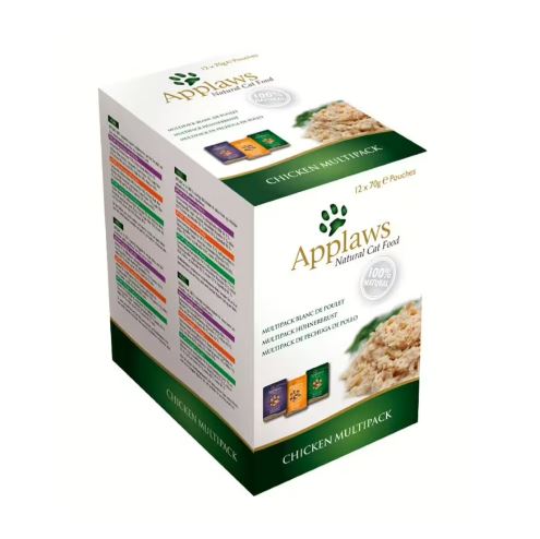 Applaws Pouch Katze Adult Selection Huhn Multipack
