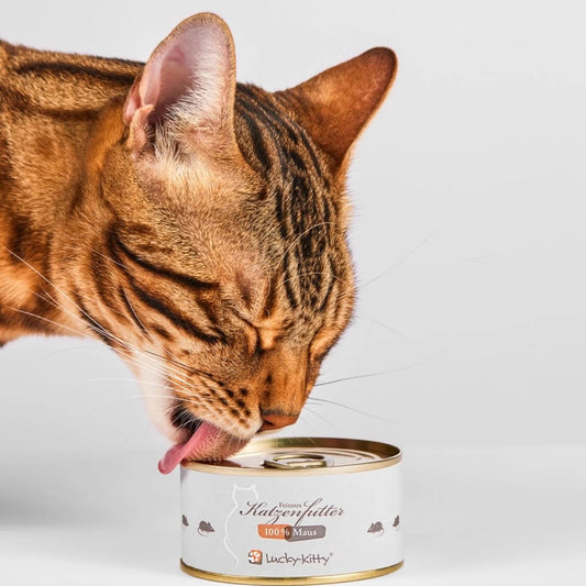 Lucky-Kitty Premium Nassfutter "Maus pur" (100g Dose)
