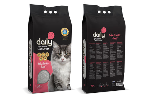 Daily Katzenstreu mit Baby-Puder-Duft