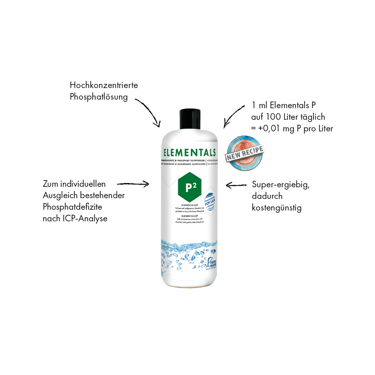 Fauna Marin Elementals P2 - Phosphat - 1000 ml