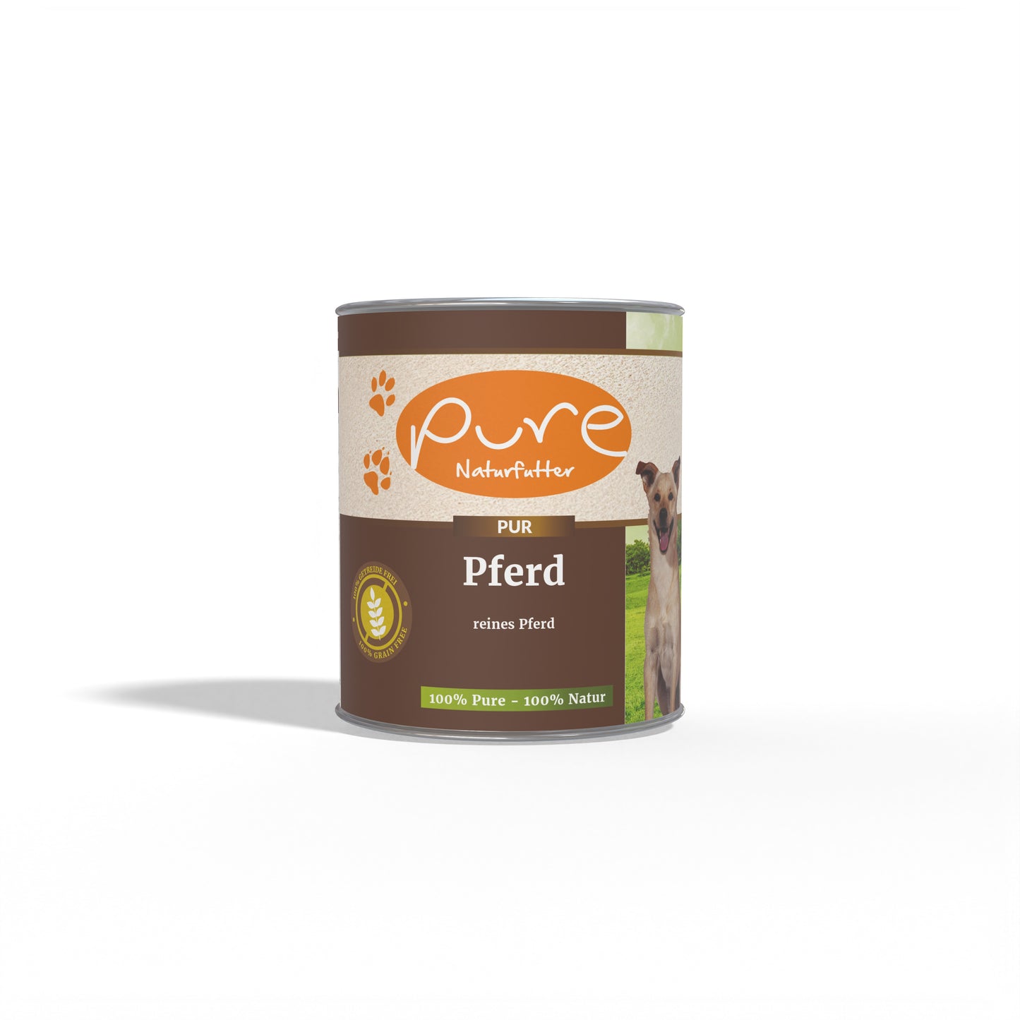 Menù per cani PUR carne in lattina cavallo 800g 