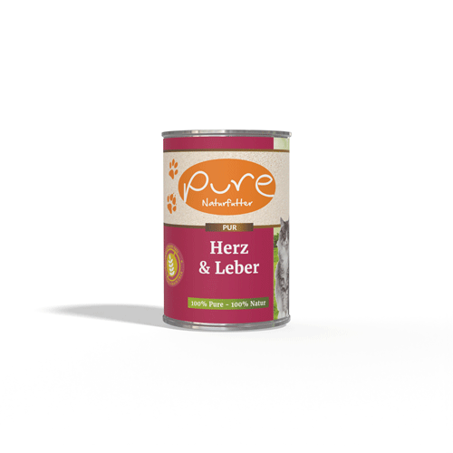 Pure Naturfutter Supreme Herz & Leber 400 Gramm