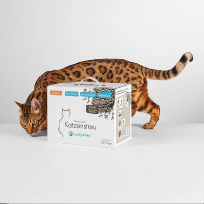 Lucky-Kitty Katzenstreu "Natur pur" Grüner Tee